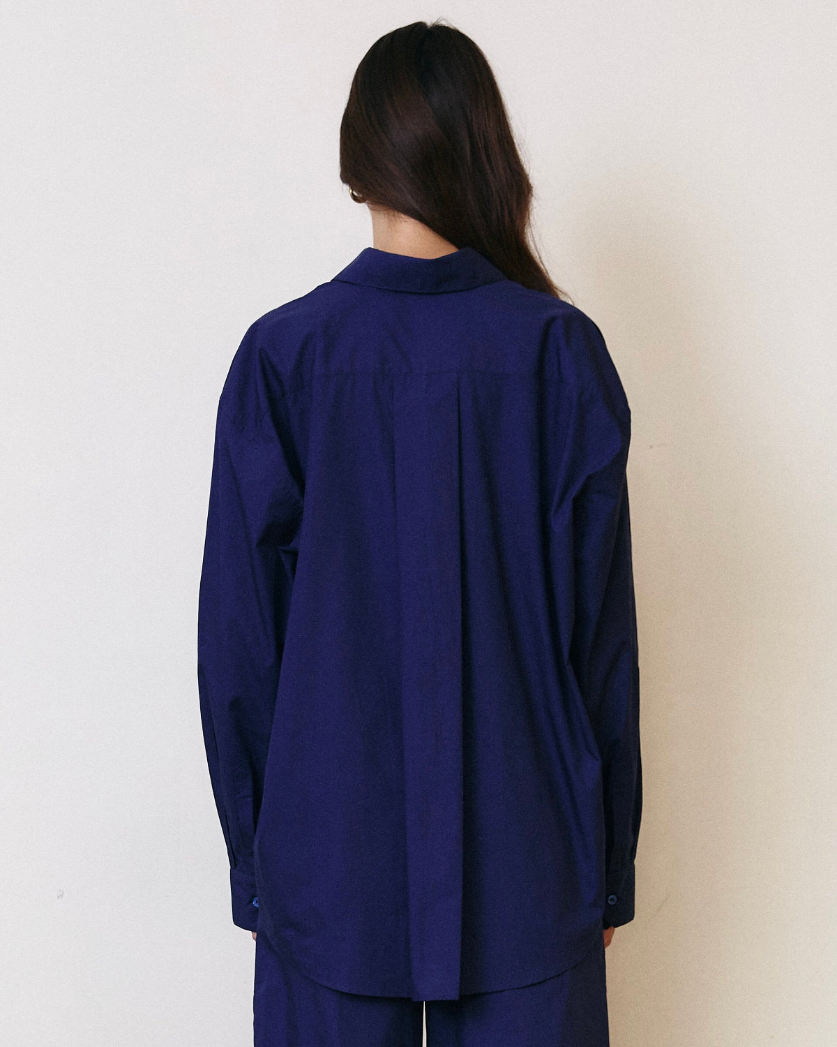 AIMER - Essential Oversized Shirt in Navy Bonjour