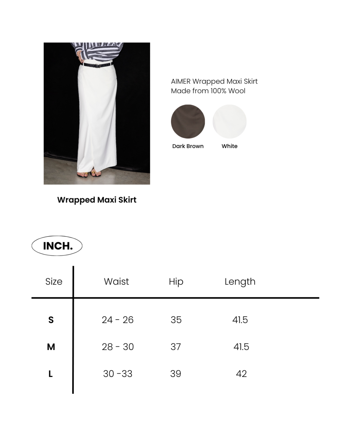 SS25 Elevated Office - Wrapped Maxi Skirt