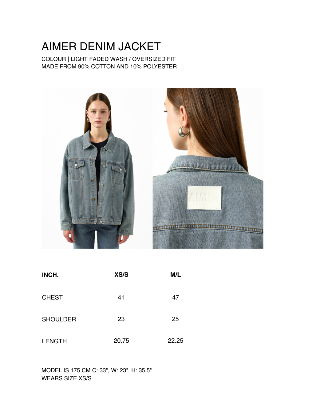 AIMER Denim Edition - Denim Jacket in Light Faded Wash