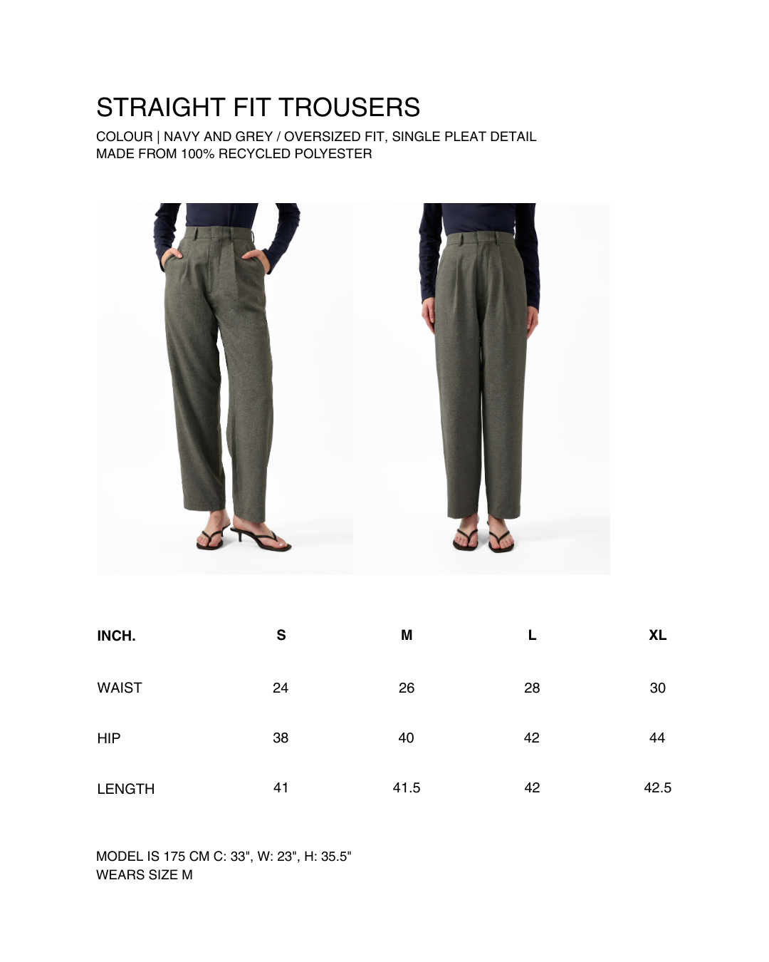 AIMER Core Essential - Straight Fit Trousers in Grey