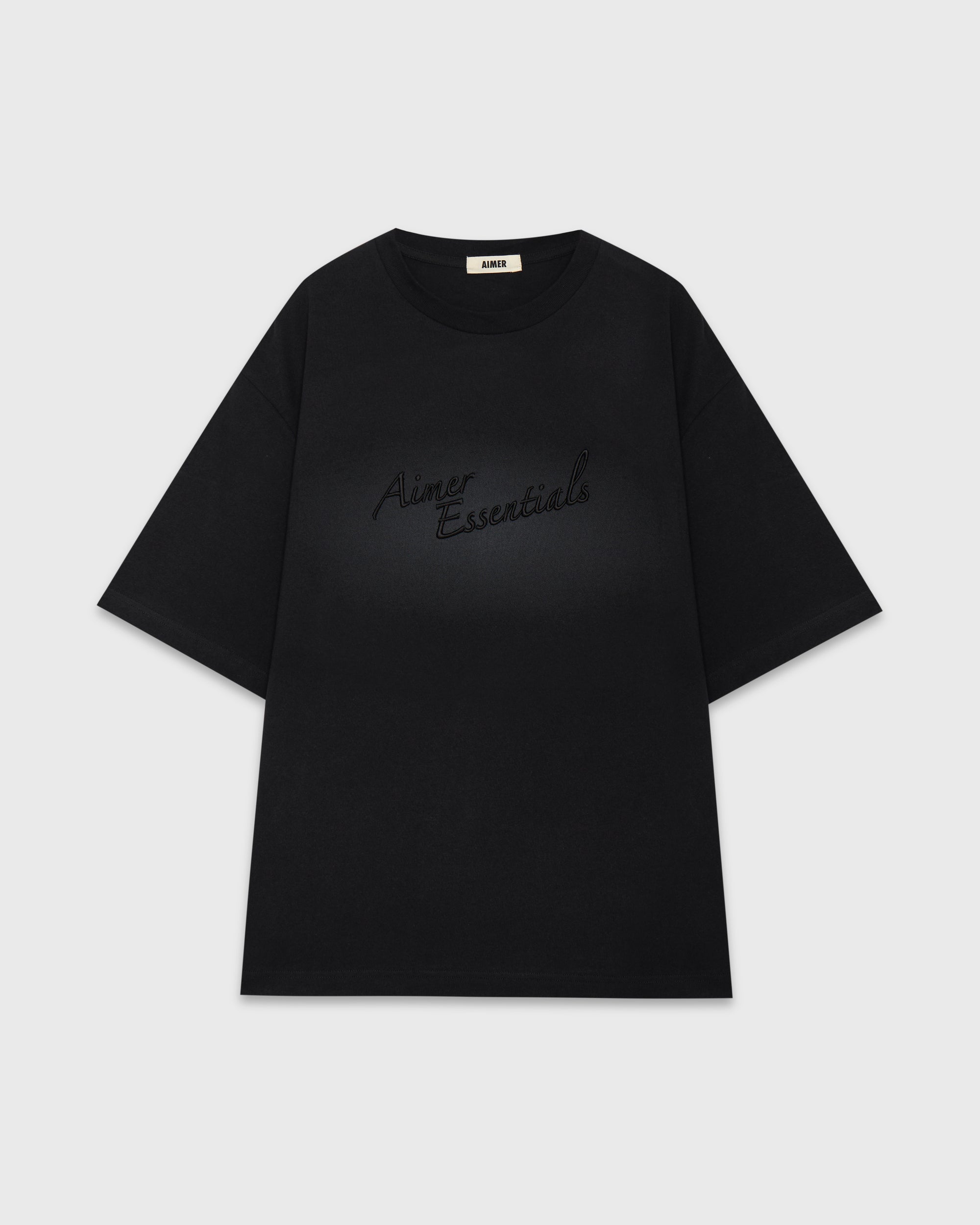 Jungle Urbaine - AIMER Essential Embroidery T-Shirt in Faded Black