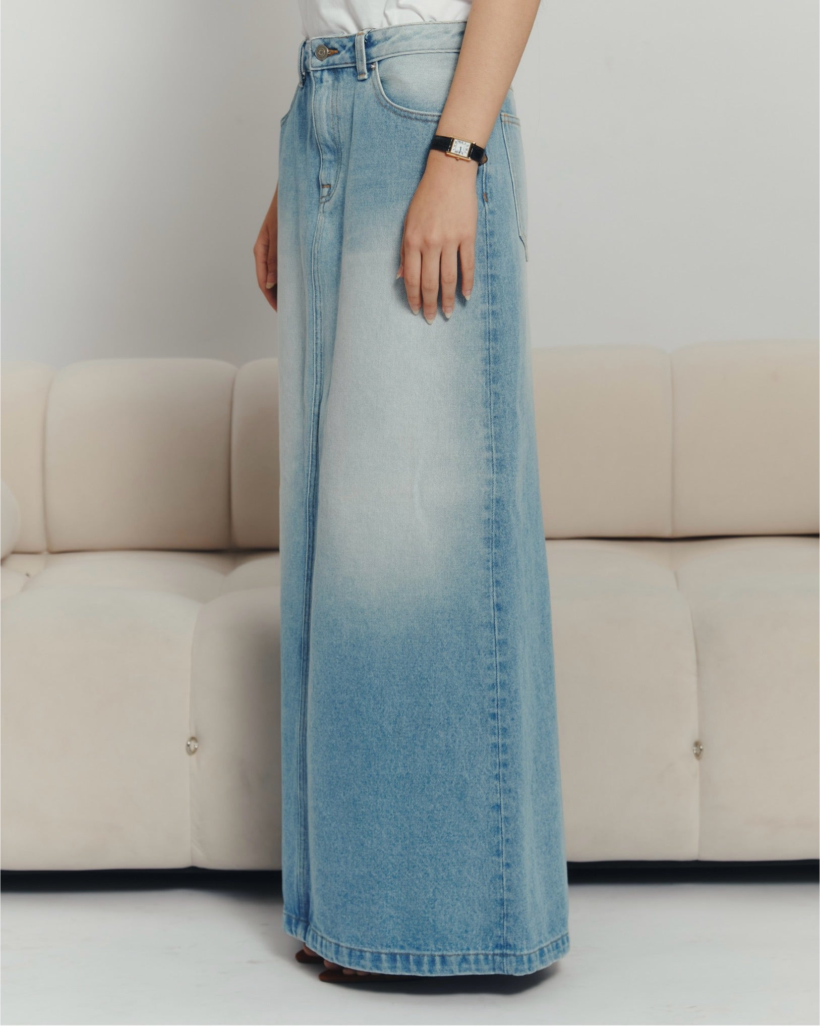 90s Maxi Skirt Denim