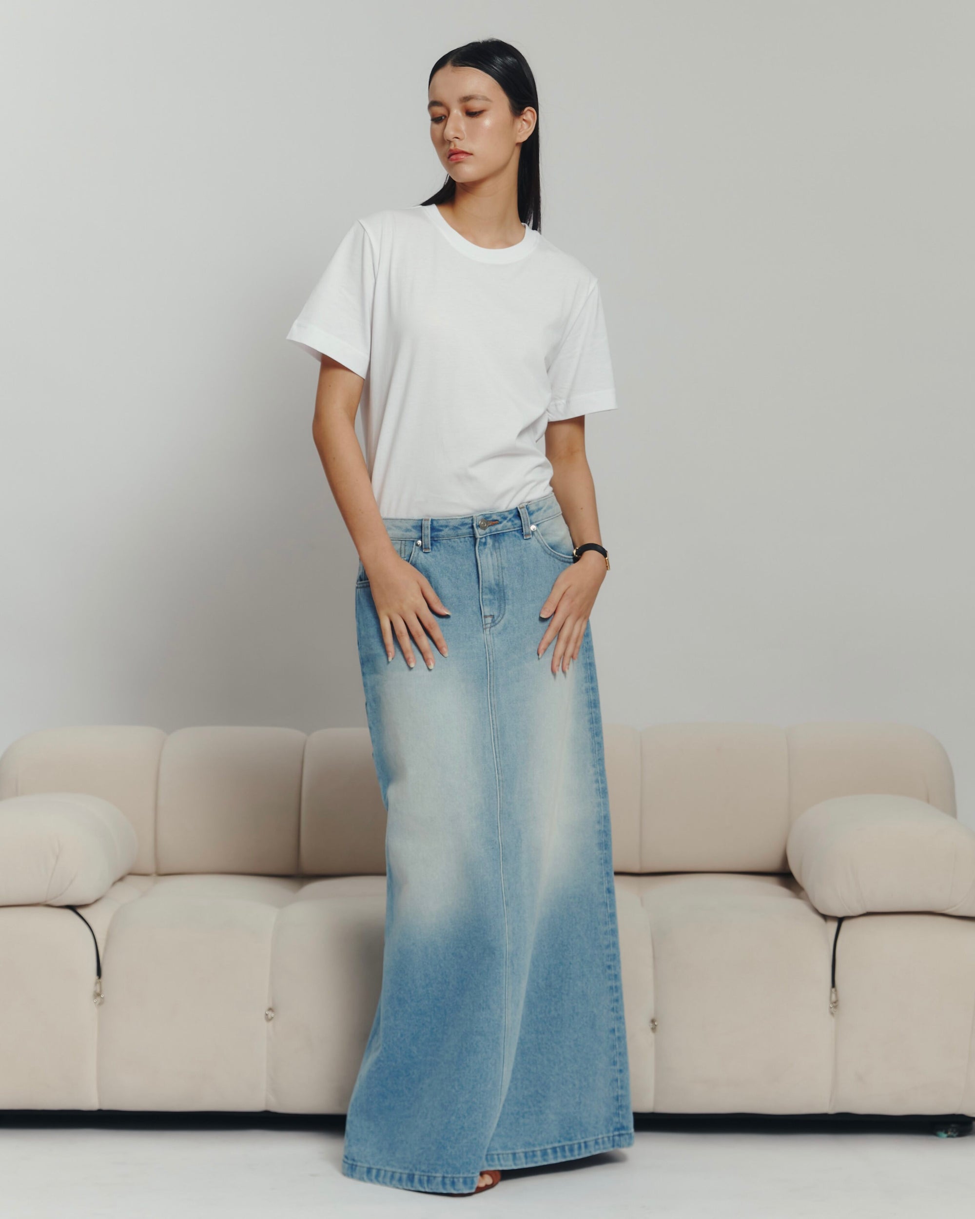 90s Maxi Skirt Denim