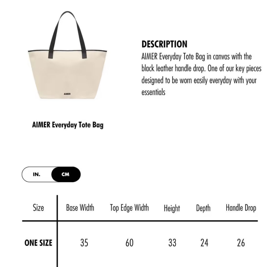 AIMER Everyday Tote Bag