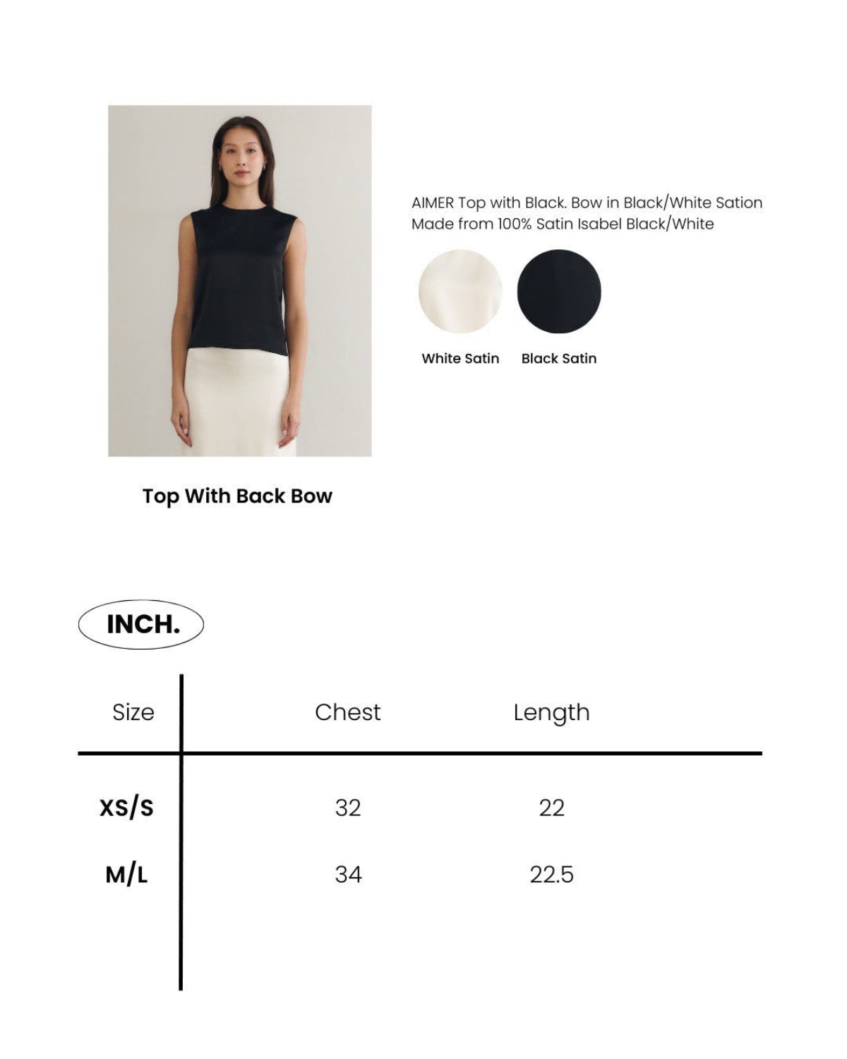 SS25 Day To Night Edition - Top With Back Bow