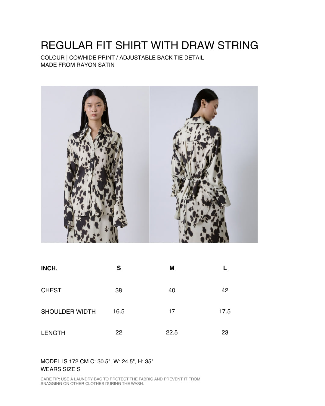 Jungle Urbaine - Regular Fit Shirt in Cowhide Print
