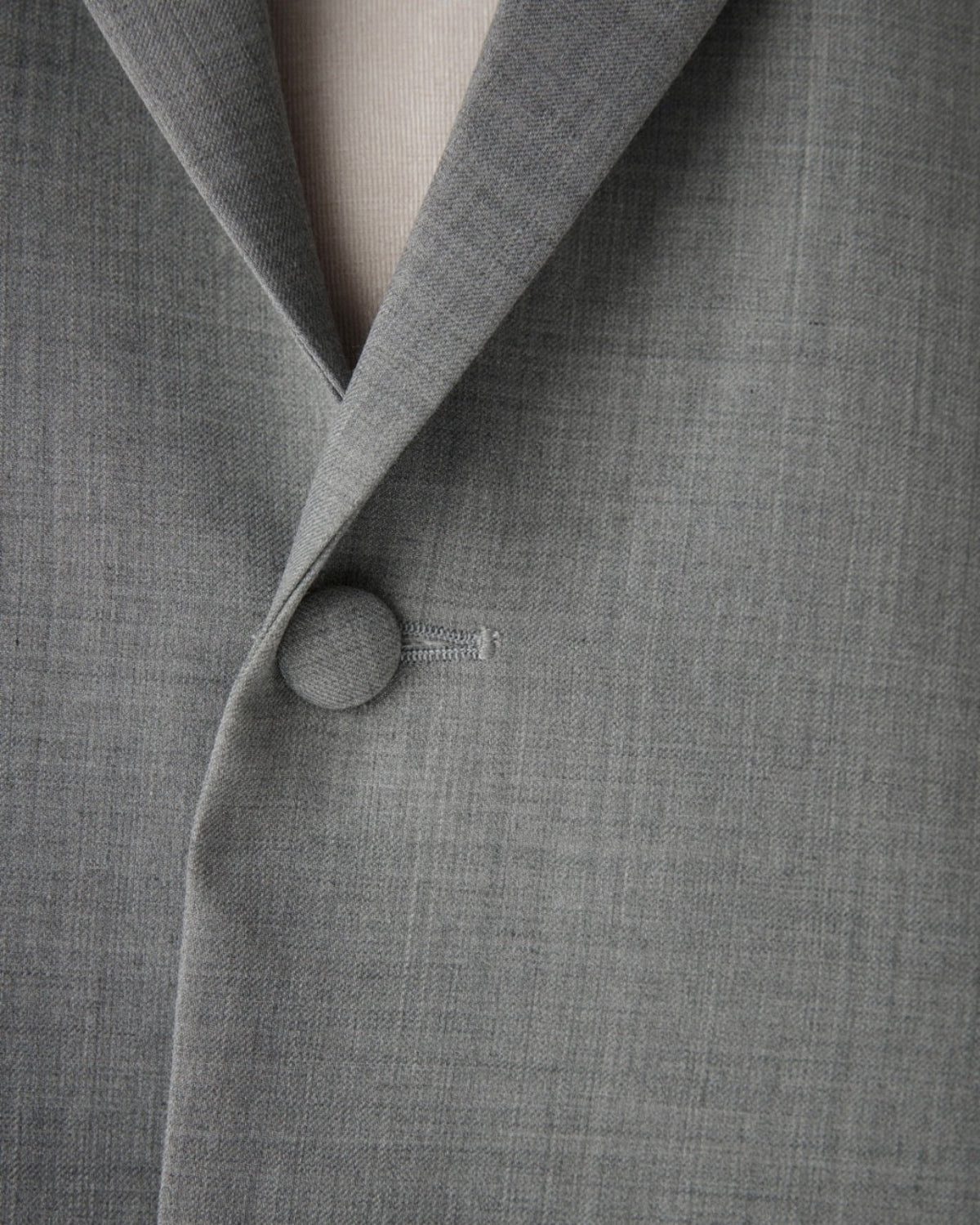 SS25 Elevated Office - Single Button Suit in Light Grey Wool