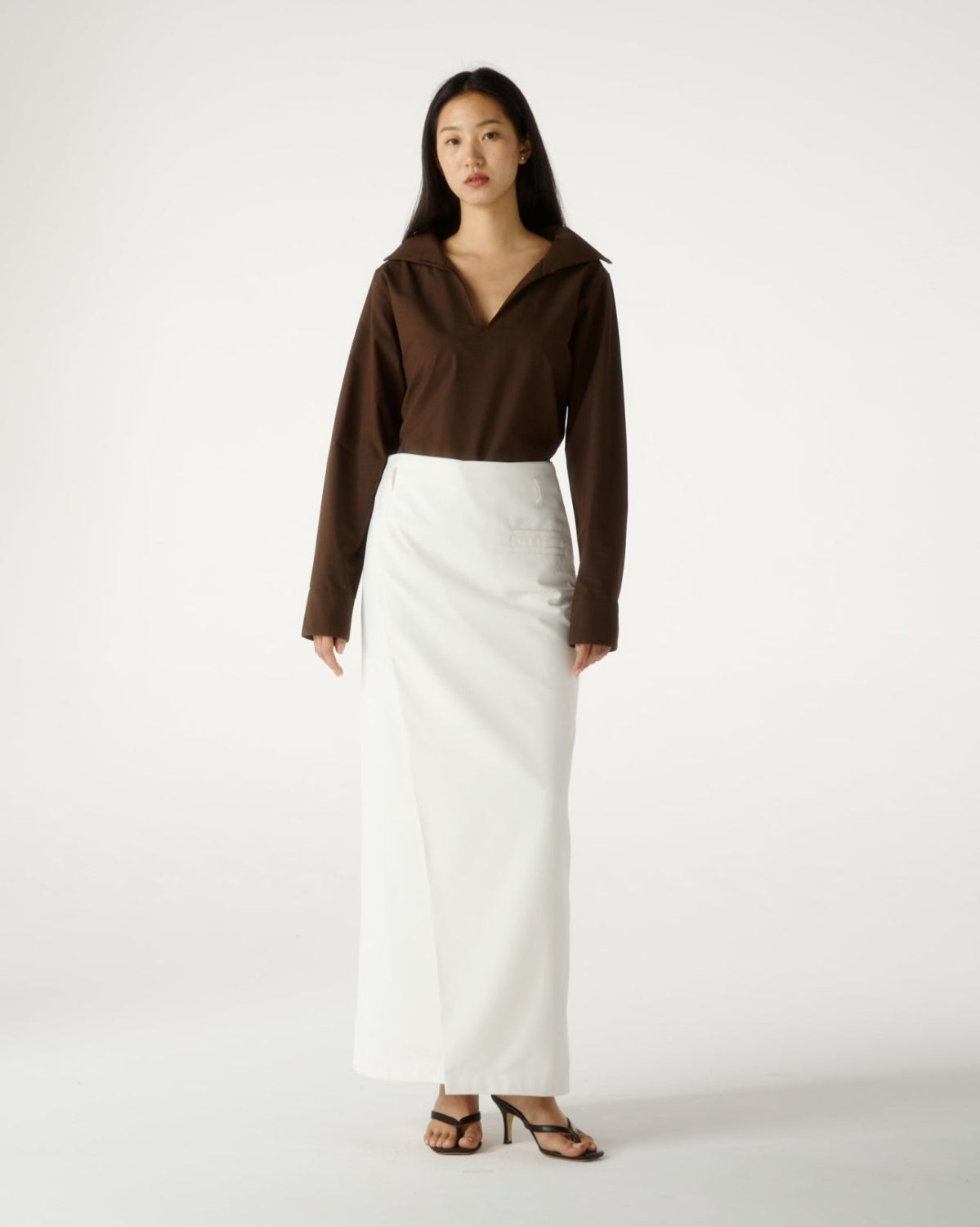 SS25 Elevated Office - Wrapped Maxi Skirt