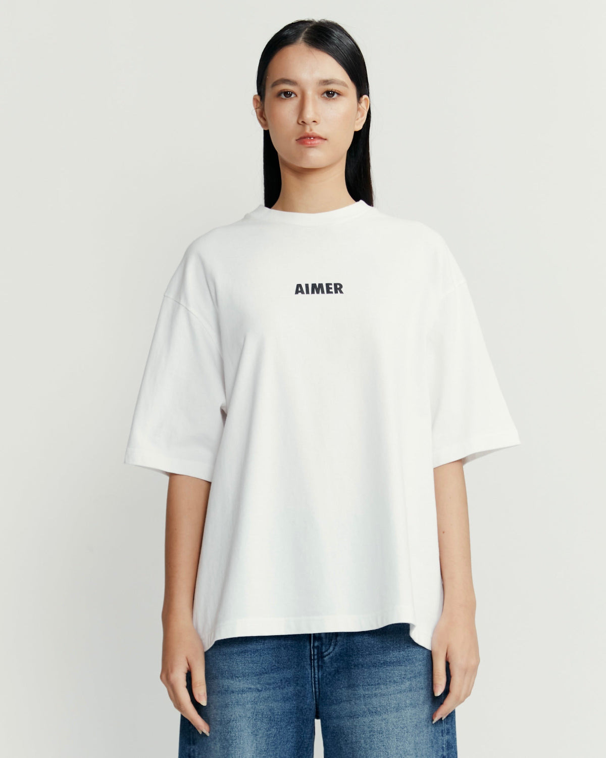 AIMER - Mini Logo T-Shirt in White