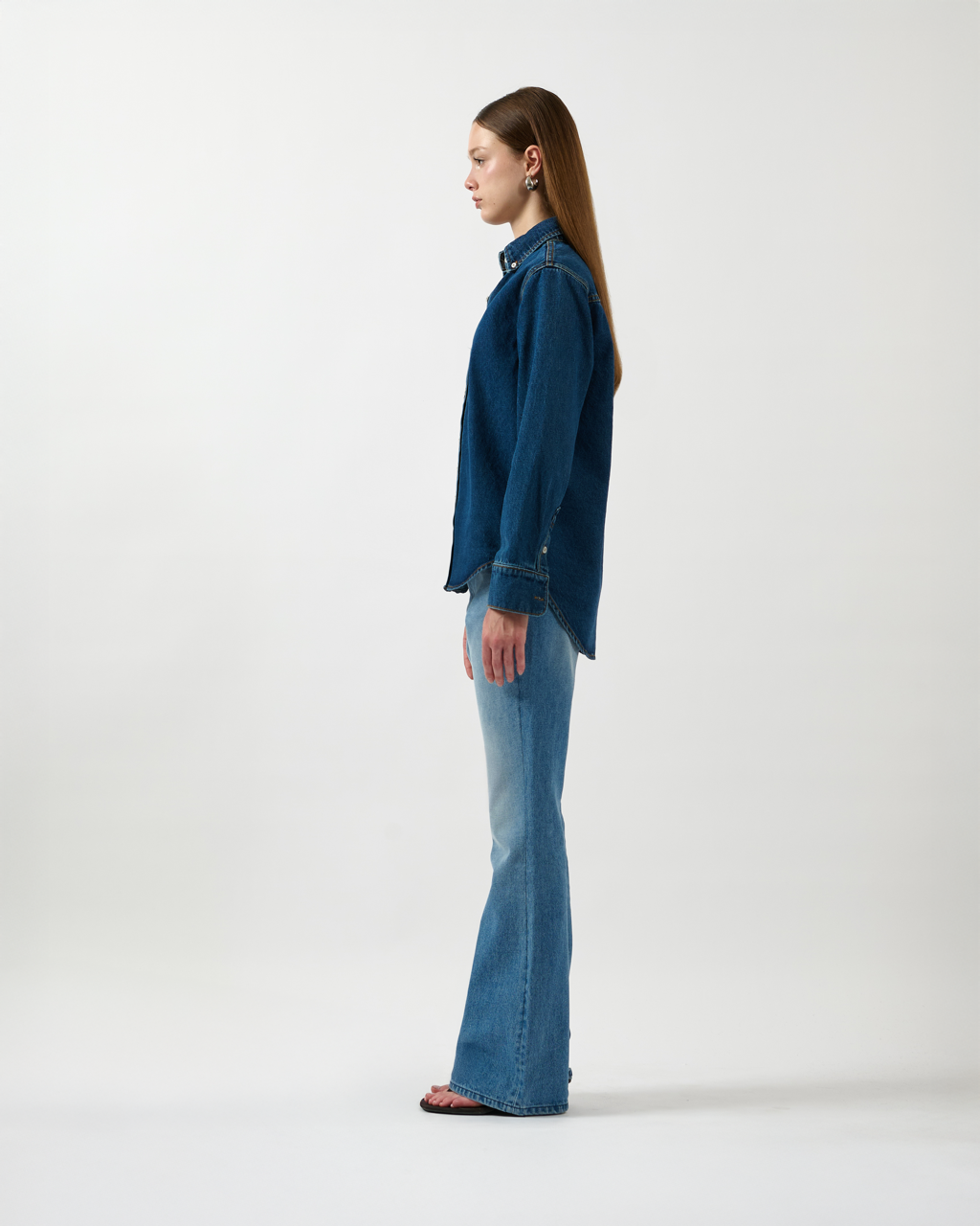 AIMER Denim Edition - Essential Regular Fit Shirt in Indigo Denim