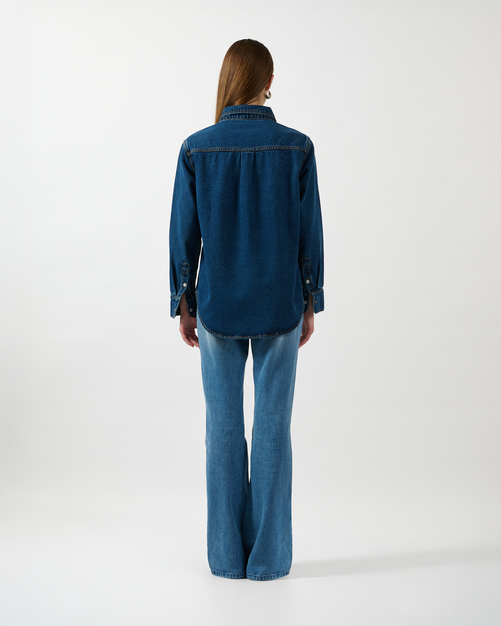 AIMER Denim Edition - Essential Regular Fit Shirt in Indigo Denim