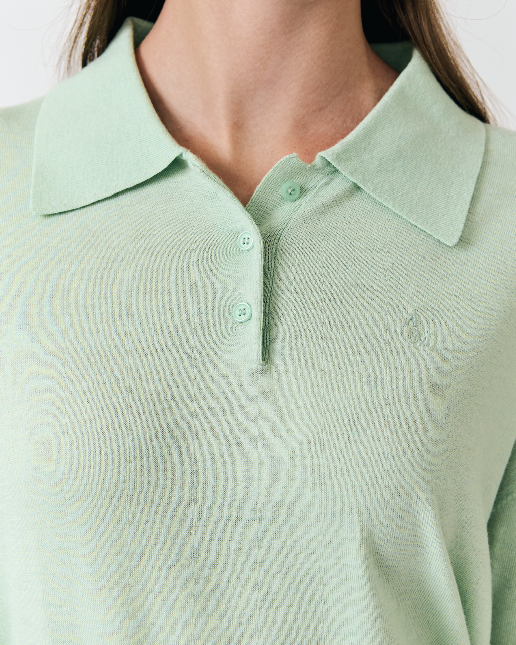 Été Parisien - Oversized Polo Top in Melon