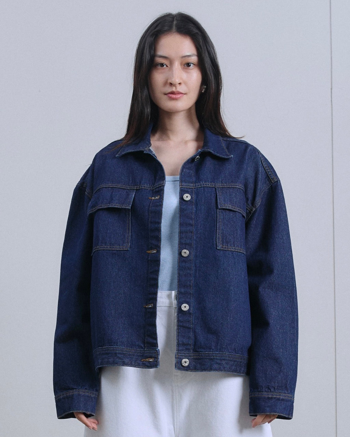 SS25 Denim - AIMER Denim Jacket in Dark Denim
