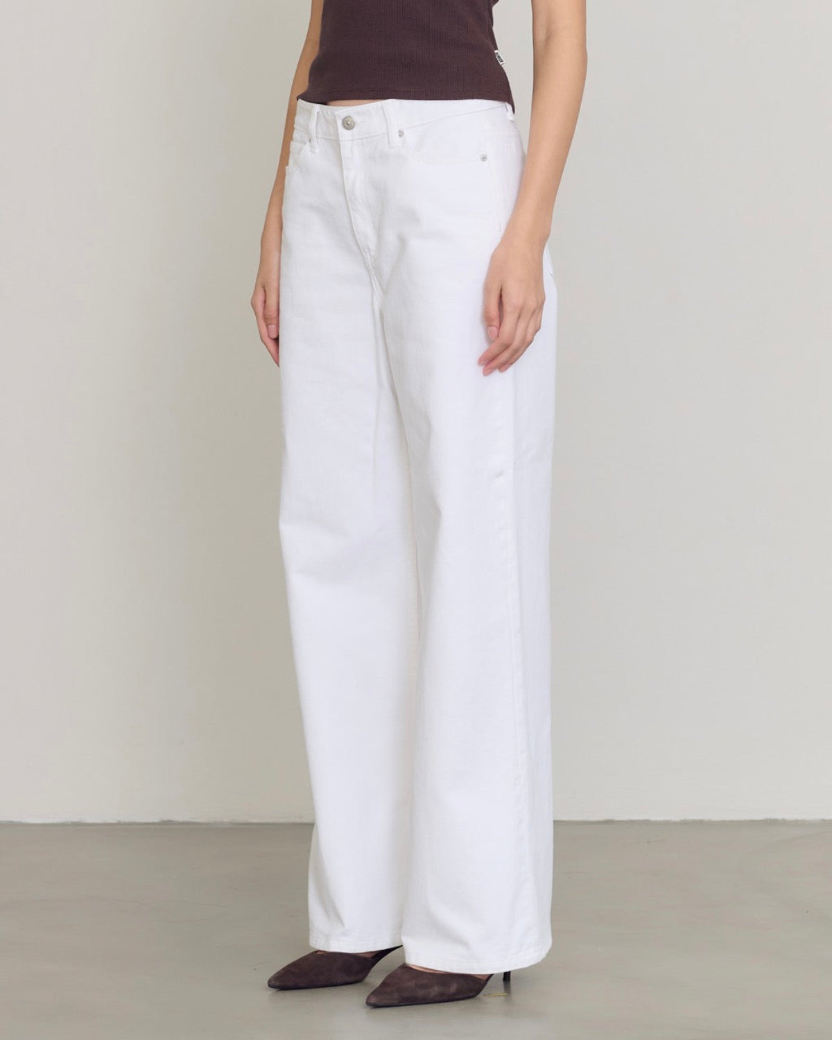 AIMER - 90s Baggy Jeans in White