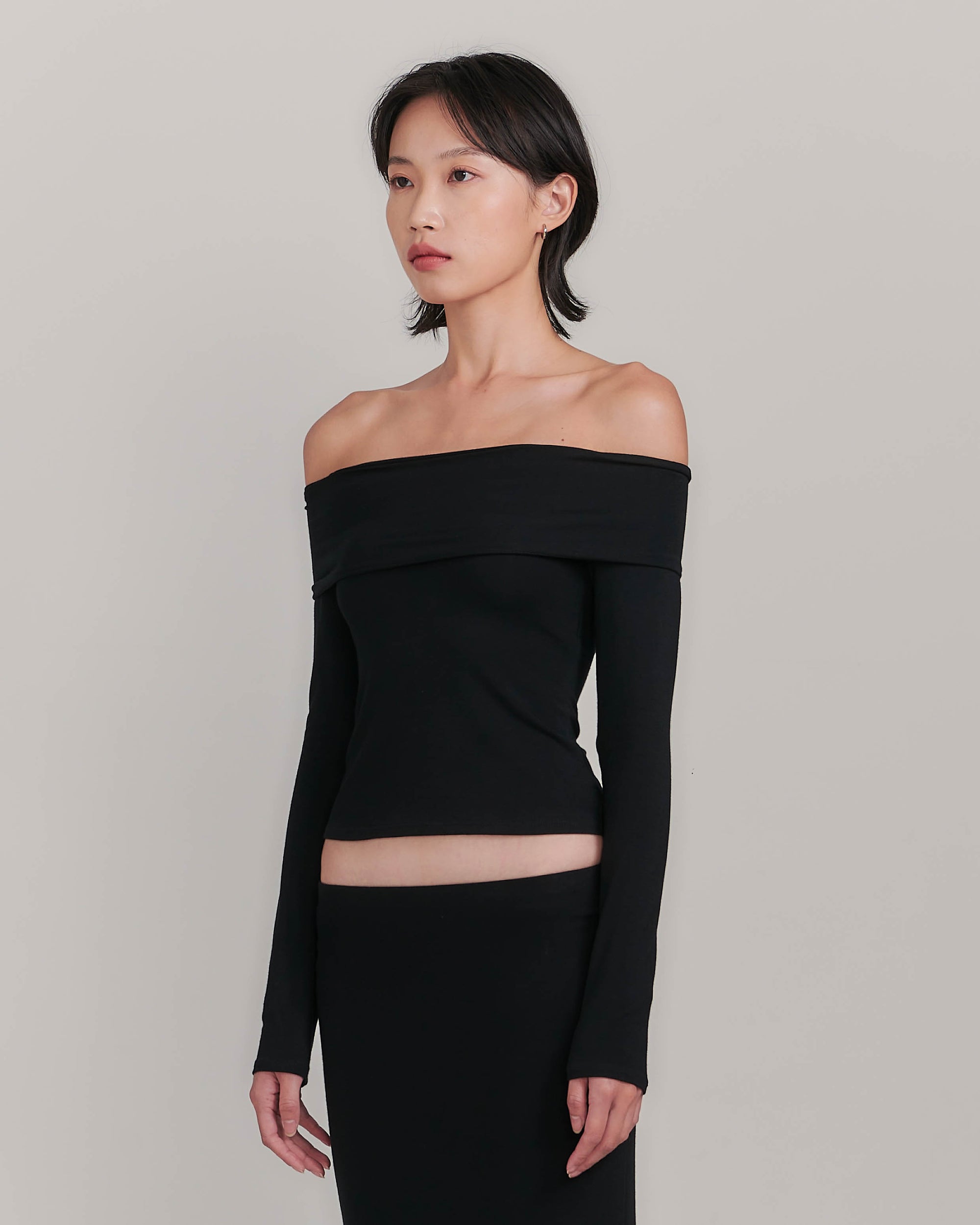 Midi Drop Shoulder Long Sleeve