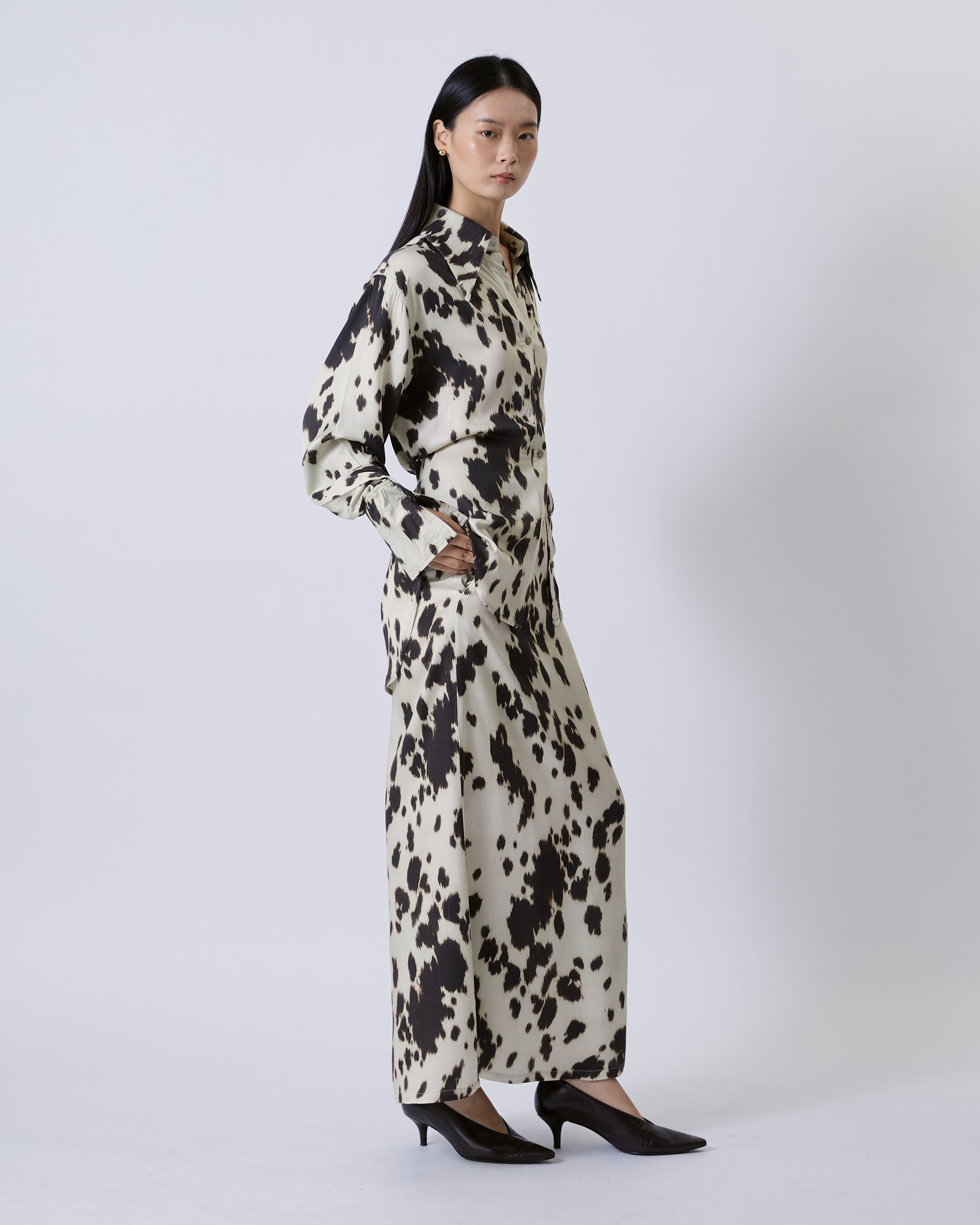 Jungle Urbaine - Regular Fit Shirt in Cowhide Print