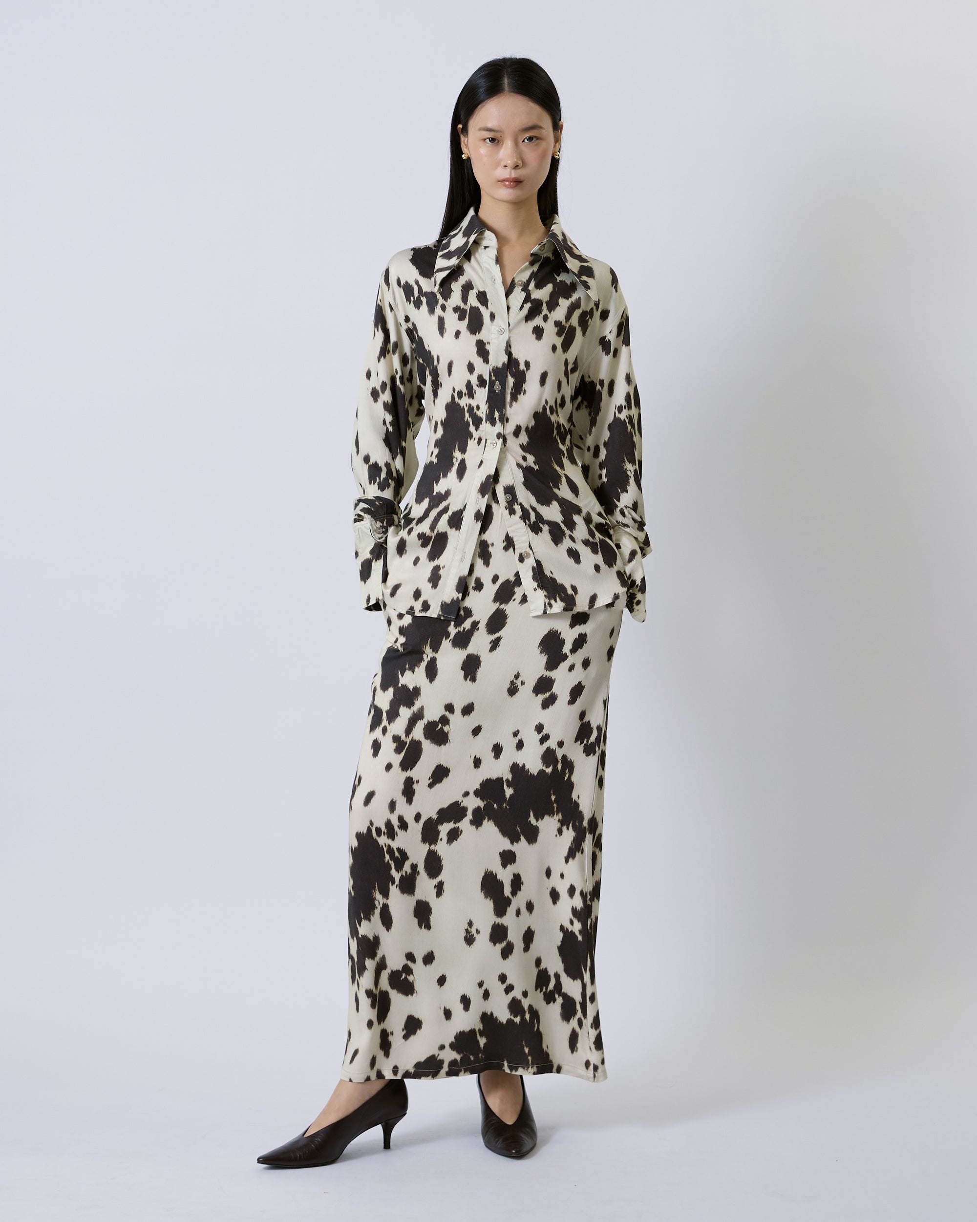 Jungle Urbaine - Regular Fit Shirt in Cowhide Print