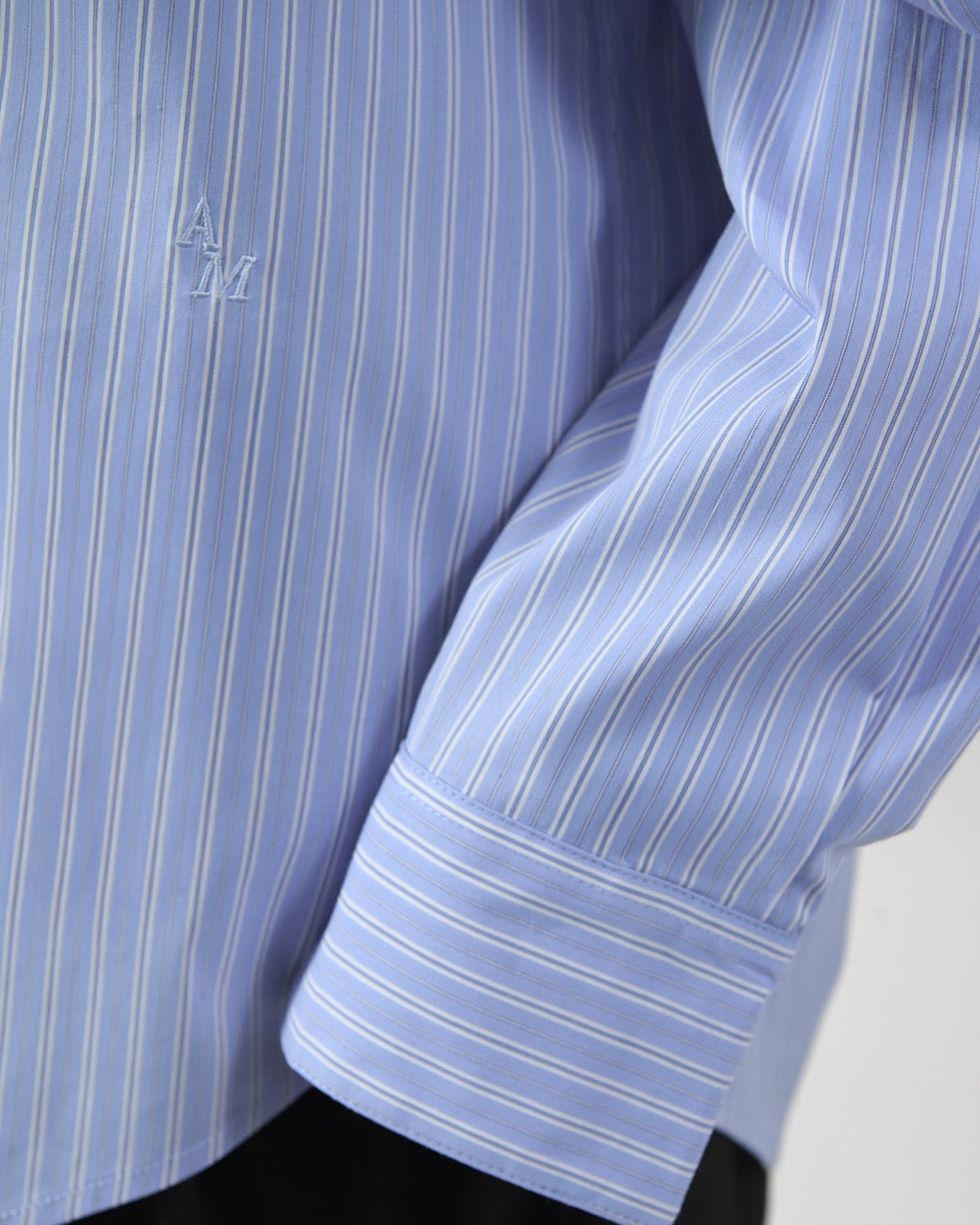 AIMER Core Essential - Oversized Shirt in Blue Pinstripe