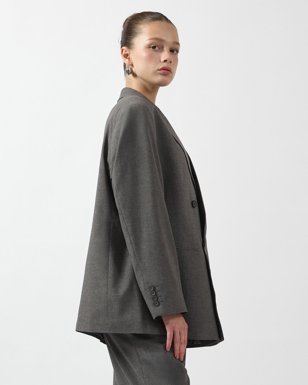 AIMER Core Essential - Double Breasted Blazer in Grey
