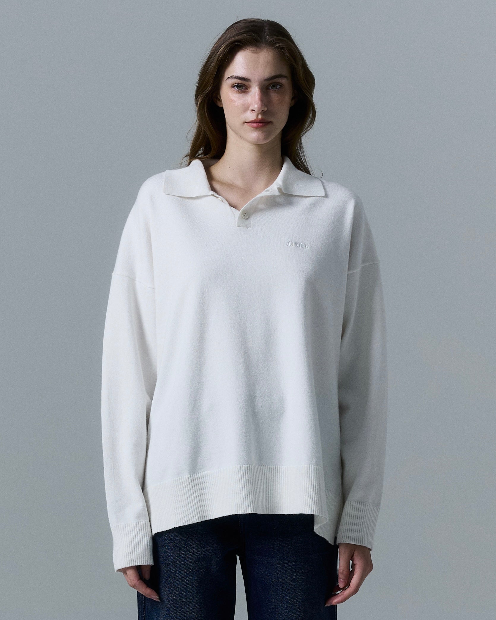 Oversize Knit Polo