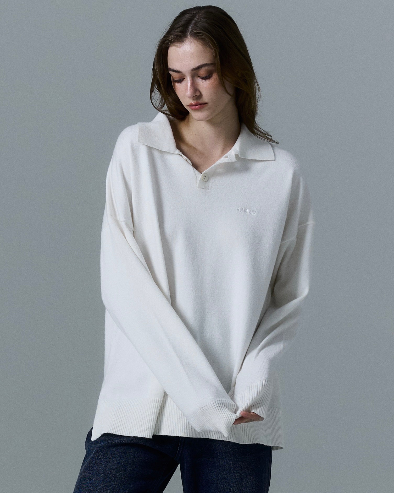 Oversize Knit Polo