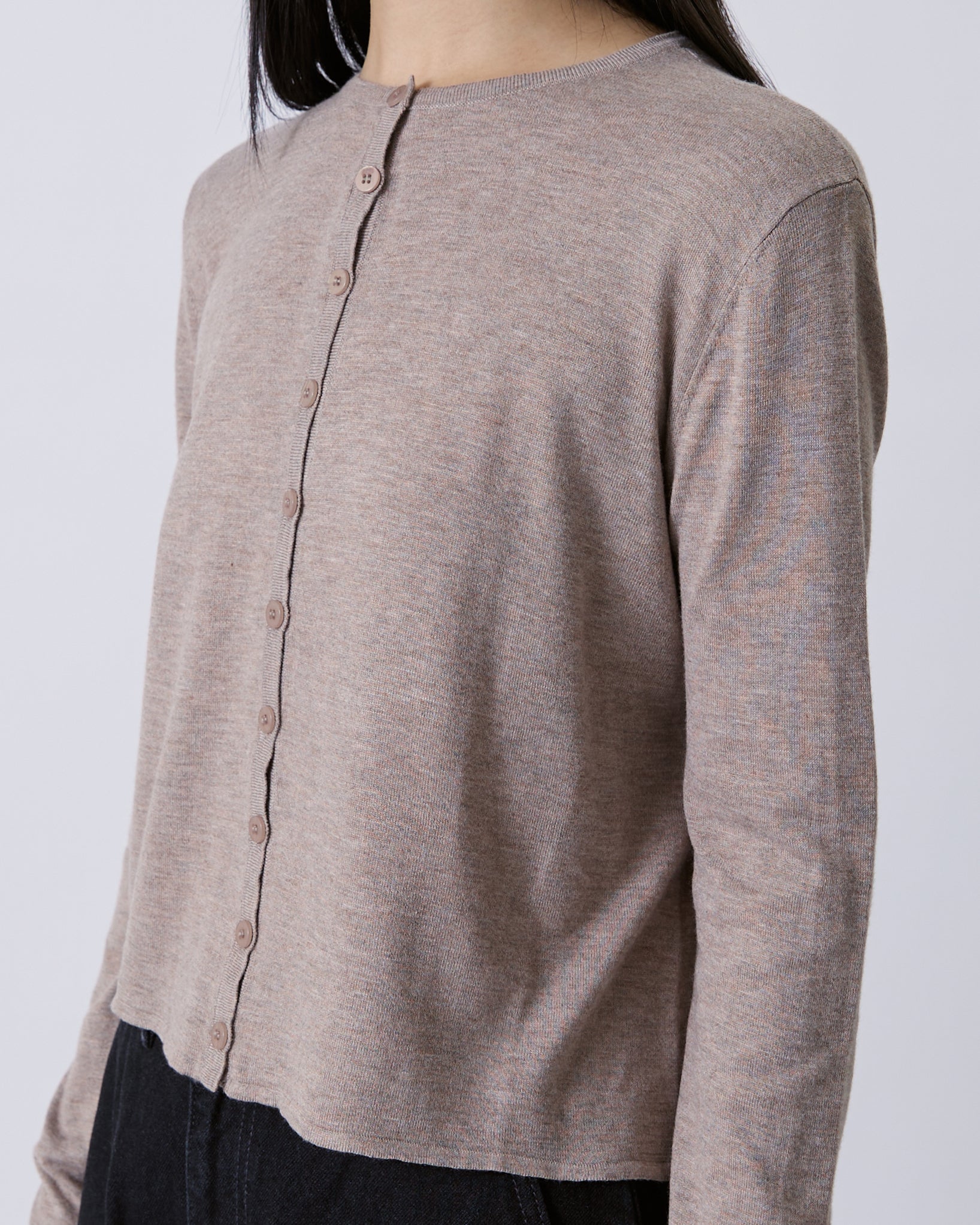 Jungle Urbaine - Cashmere Knitted Cardigan in Mocha