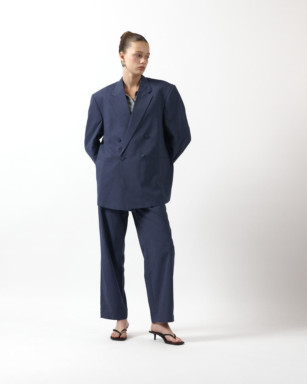 AIMER Core Essential - Straight Fit Trousers in Navy