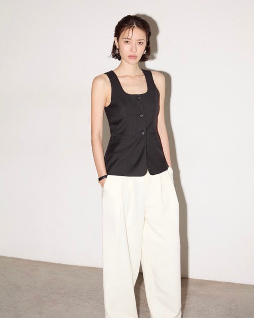 SS25 Elevated Office - U-Neck Suit Vest