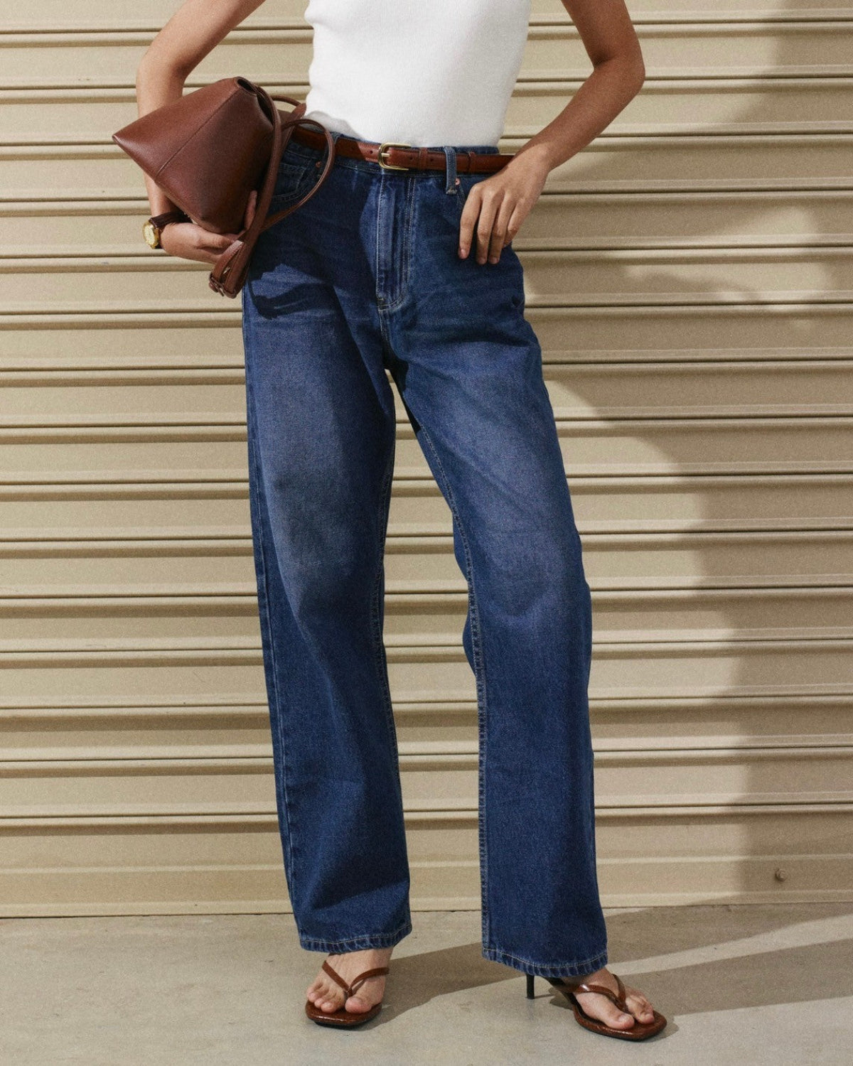 AIMER - Straight Fit Jeans in Dark Vintage Wash