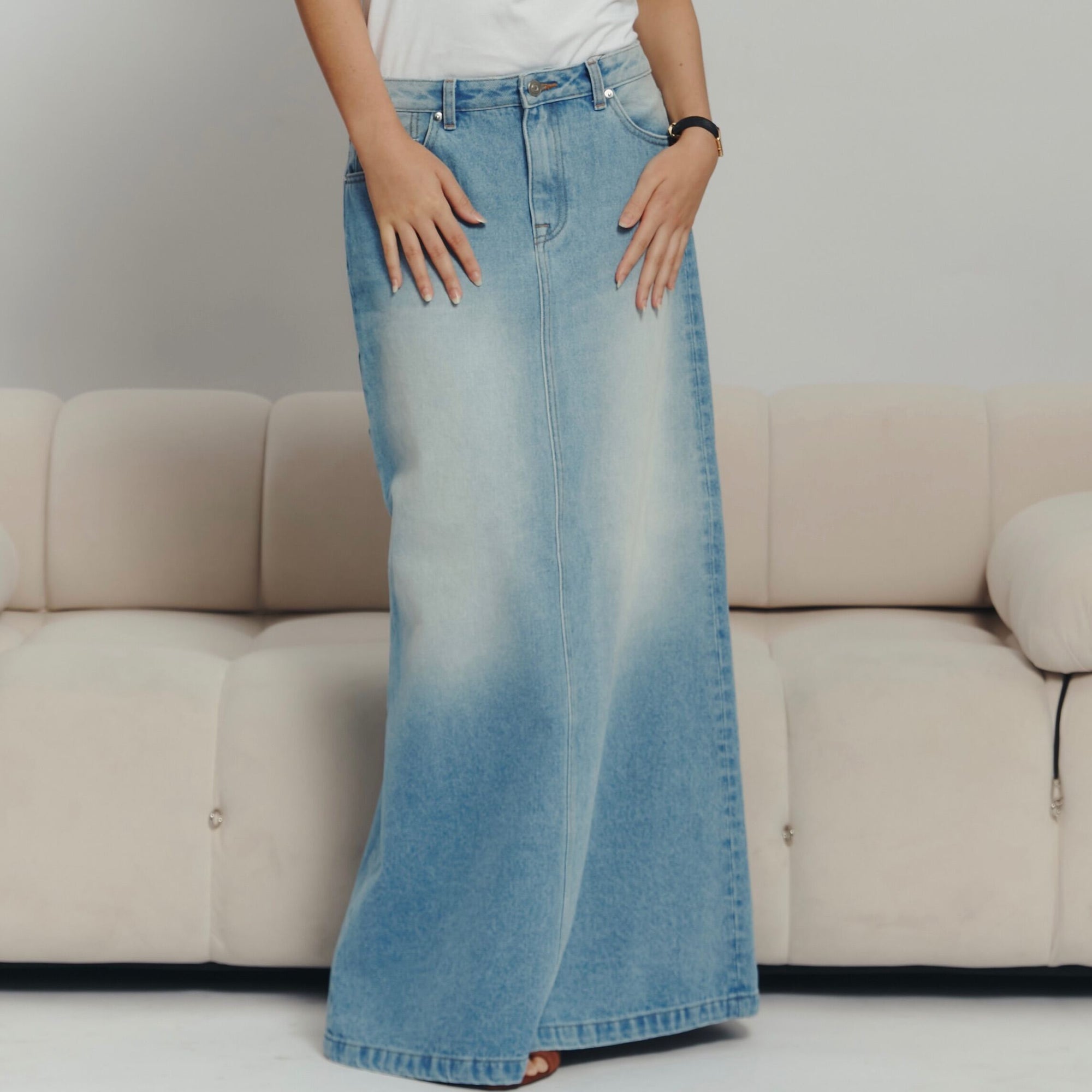 90s Maxi Skirt Denim